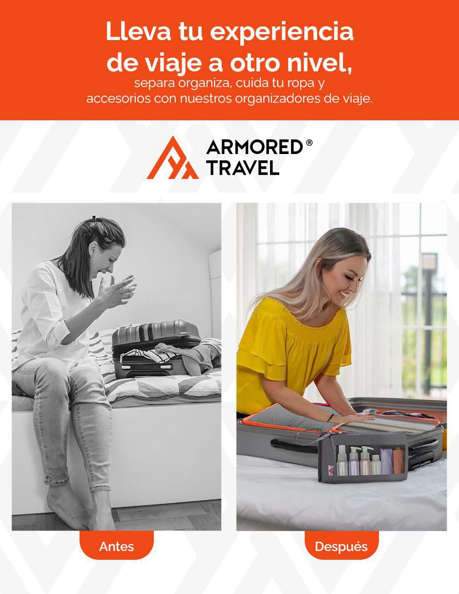 Organizador de viaje armored travel de viaje para maletas