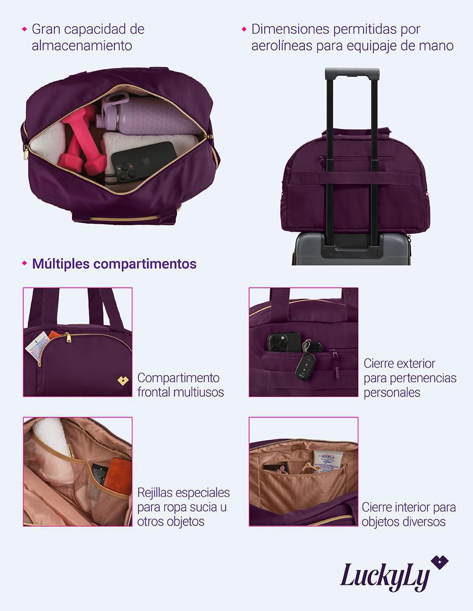 Bolsa duffel Maira para mujer 7