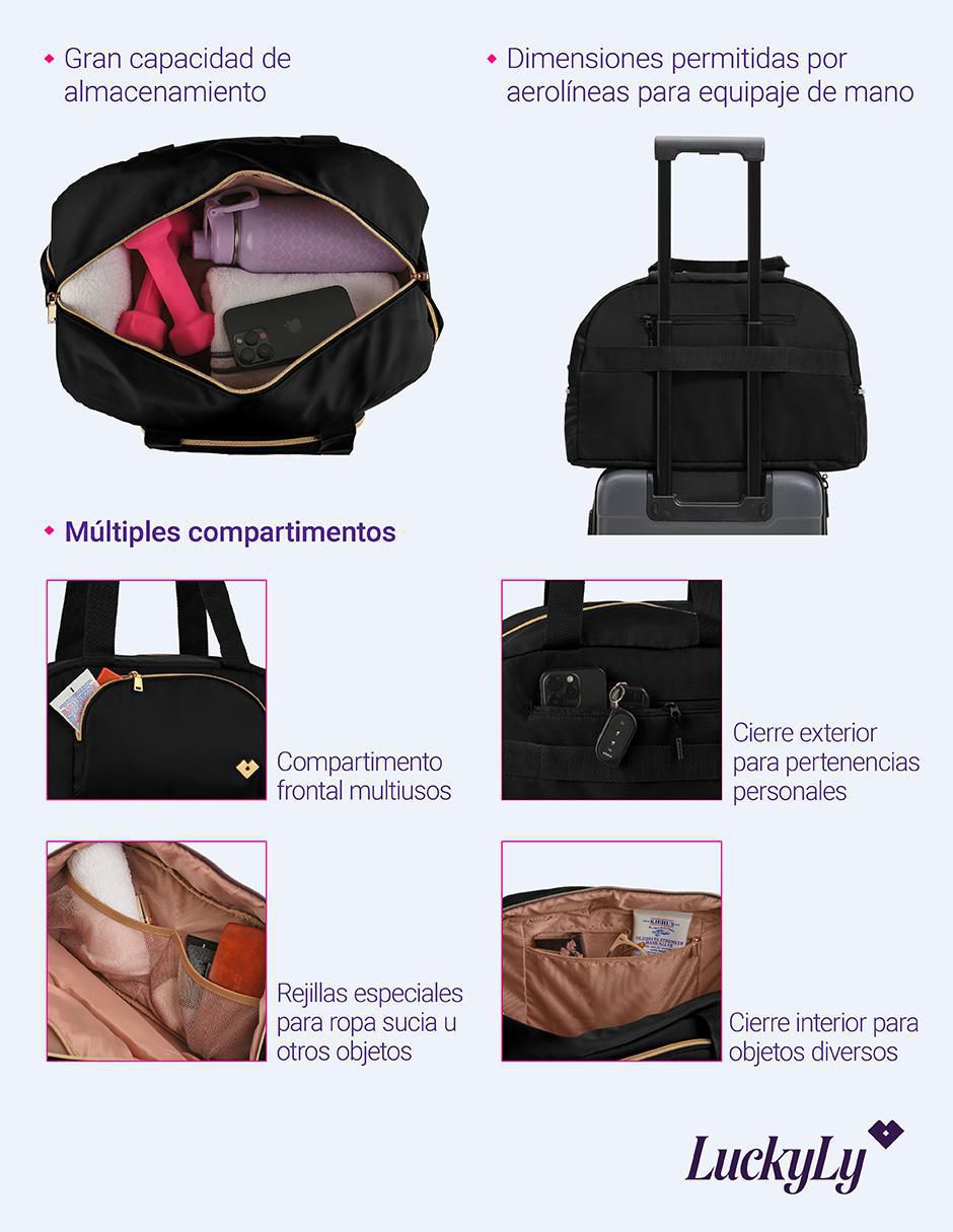 "bolsa" duffle luckyly maira sin temática "de" poliéster "para" (si aplica) mujer