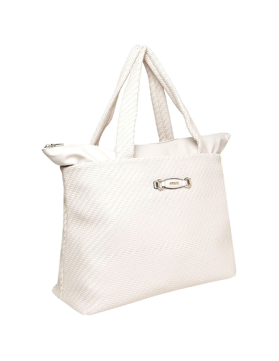 BOLSA FRANCY POLIURETANO, BEIGE GUESS
