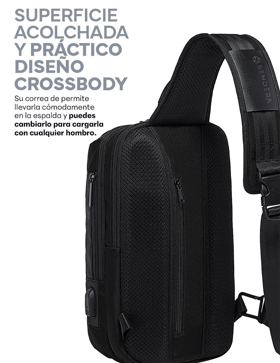Mochila bandolera Crossbody impermeable unisex 13