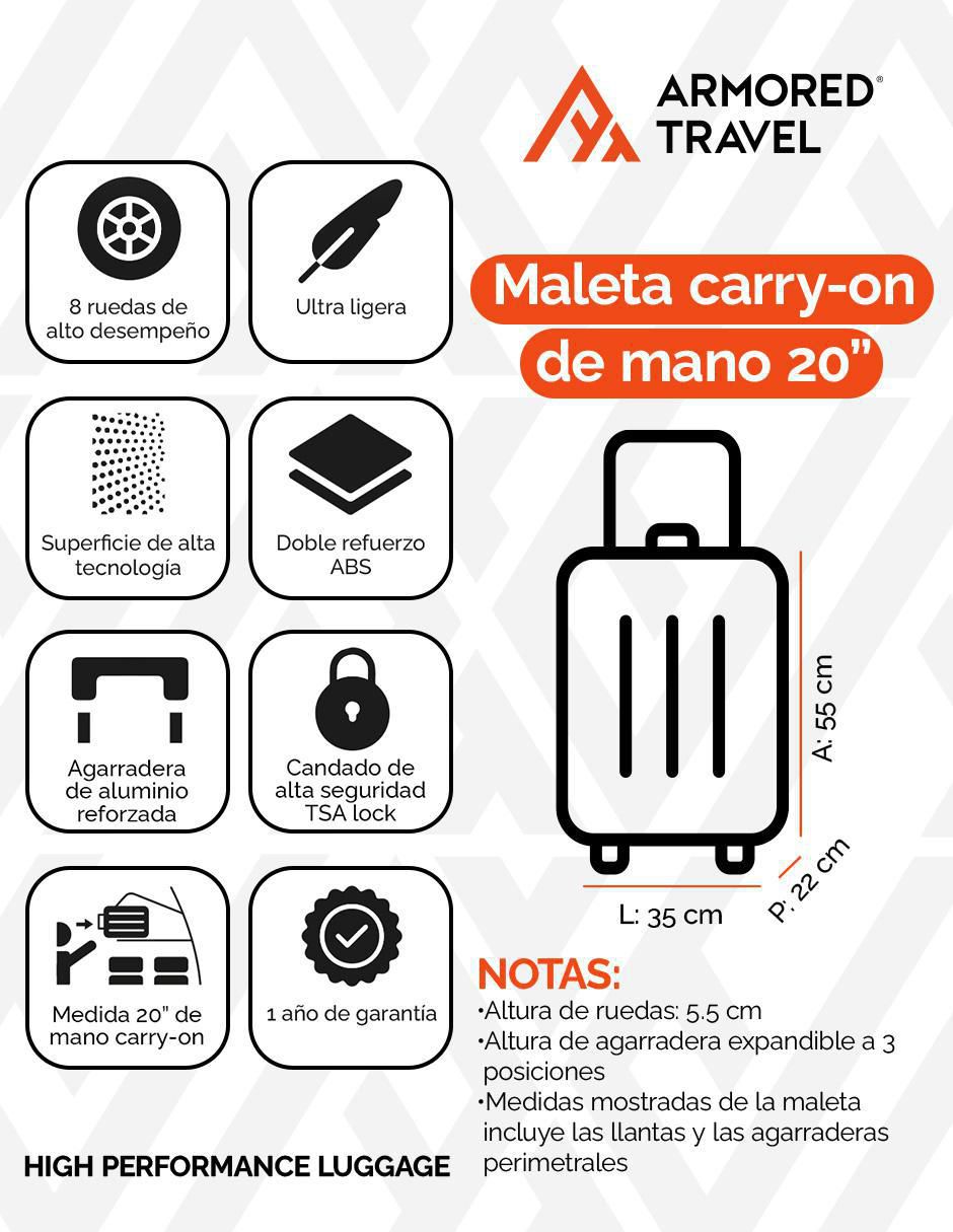 Maleta con ruedas de mano 9