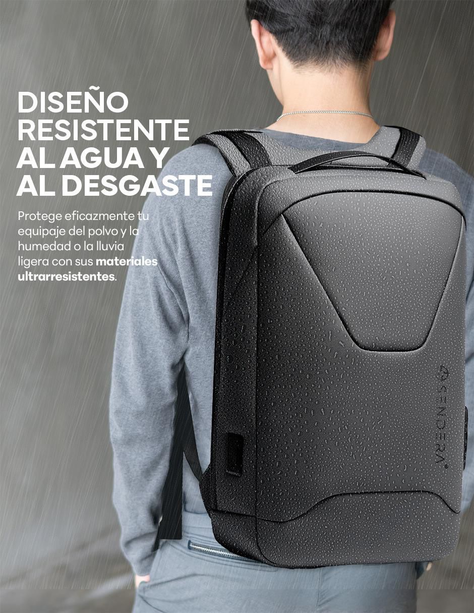 Mochila con portalaptop Antirrobo Ejecutiva impermeable unisex 5