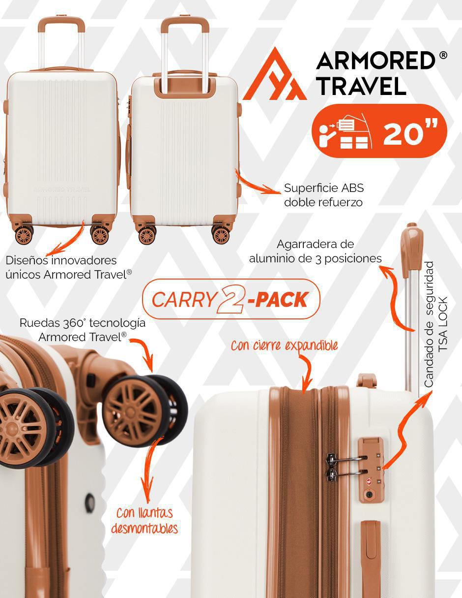 Set maletas carry on 3