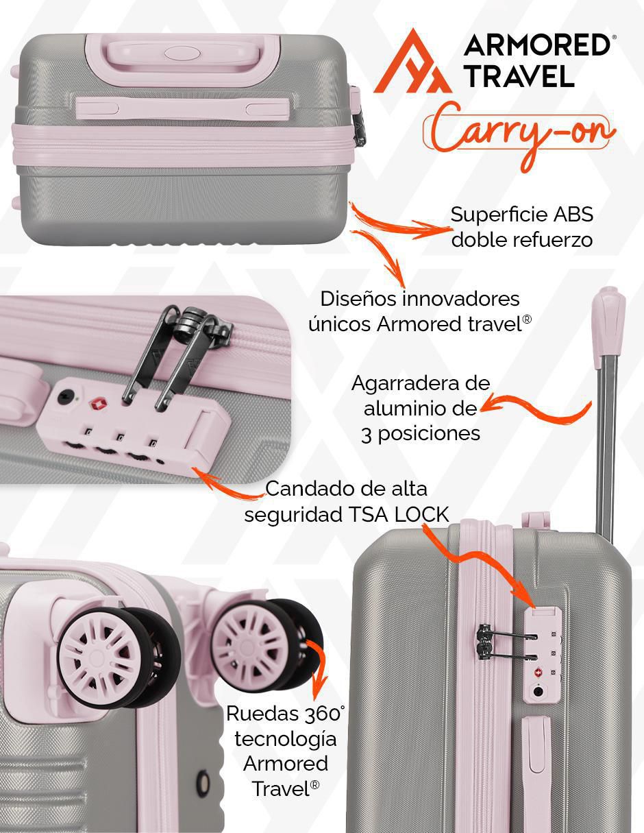 Maleta con ruedas de mano Carry-On Andrea 3