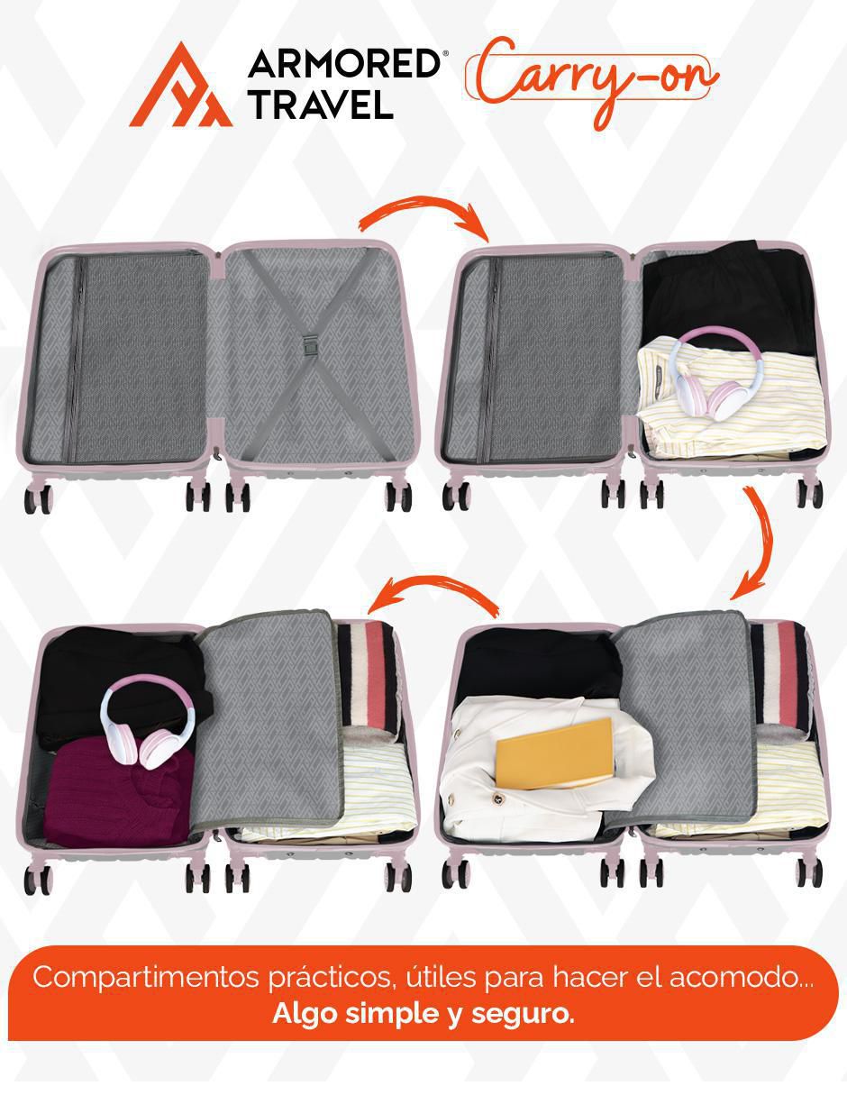 Maleta con ruedas de mano Carry-On Andrea 6