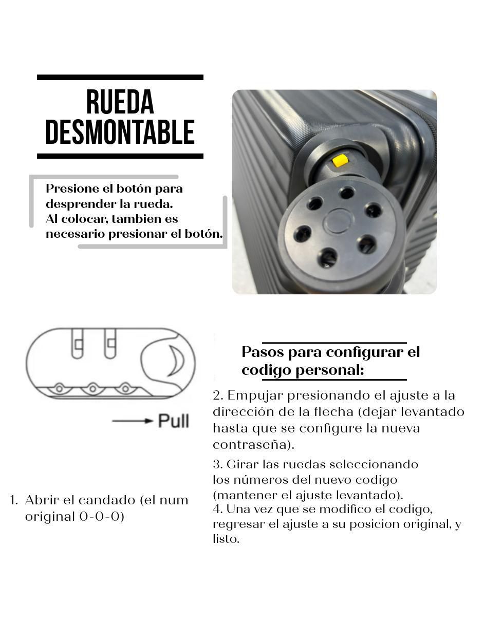 Set maletas carry on 9