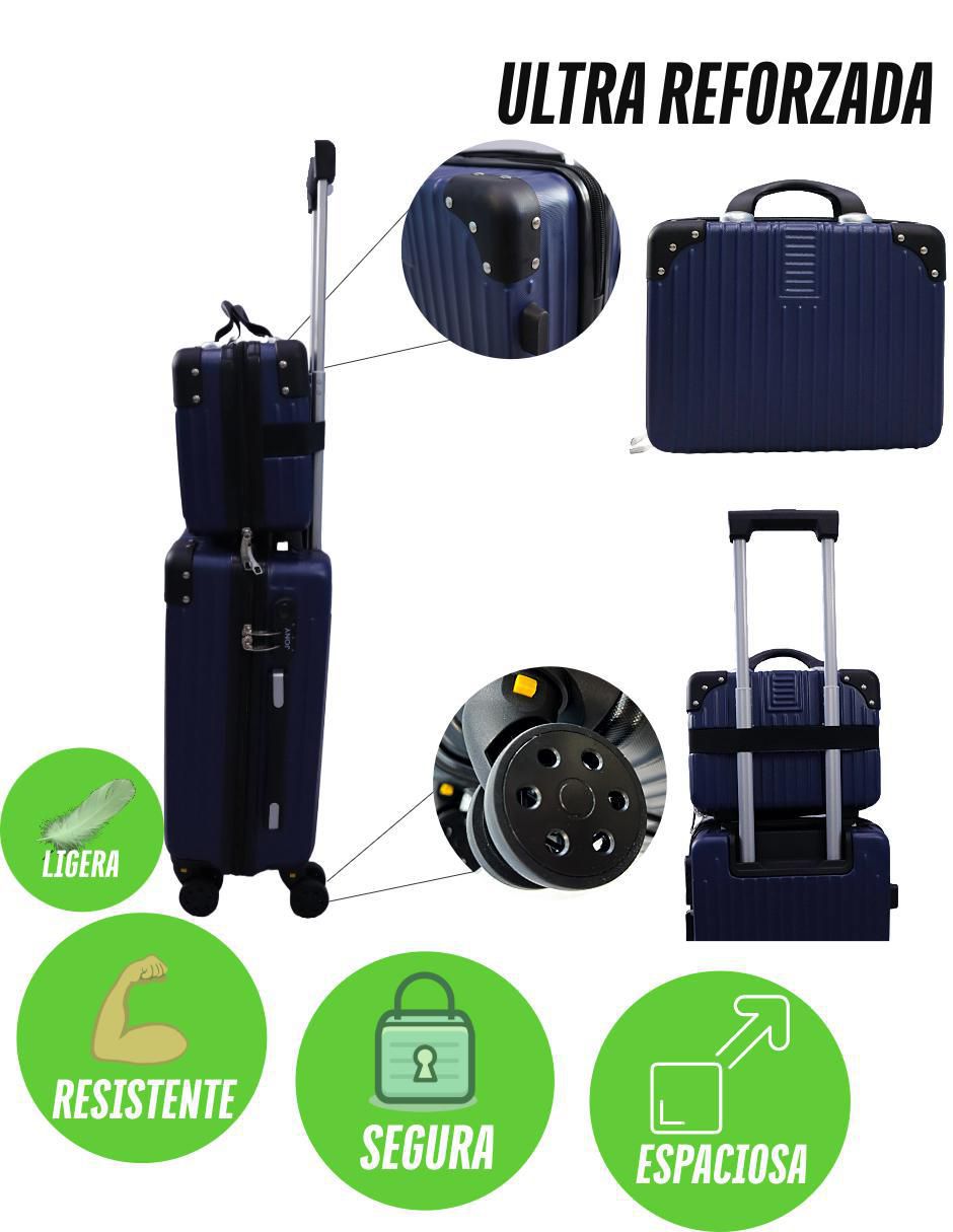 Set maletas carry on 4