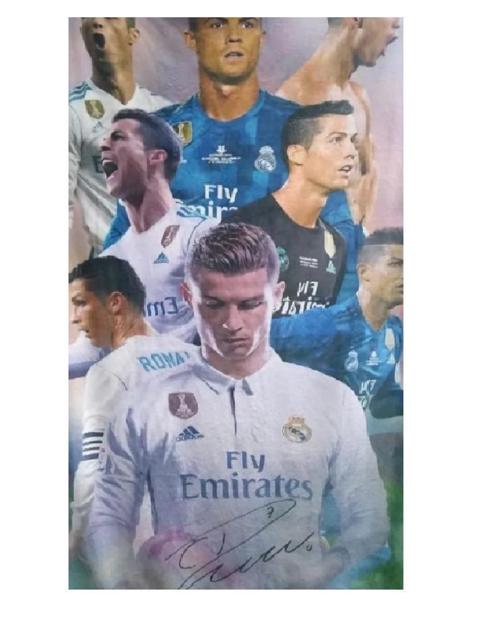 Cobija clásica de tejido suave Cristiano El bicho Ronaldo para niño 2