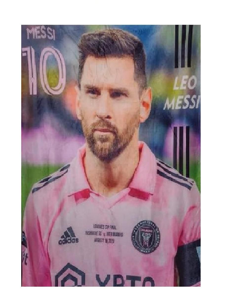 Cobija clásica de tejido suave Genérica Messi para niño 2