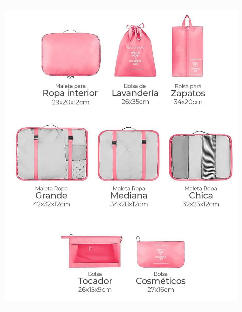 Set bolsa organizadora viaje 2