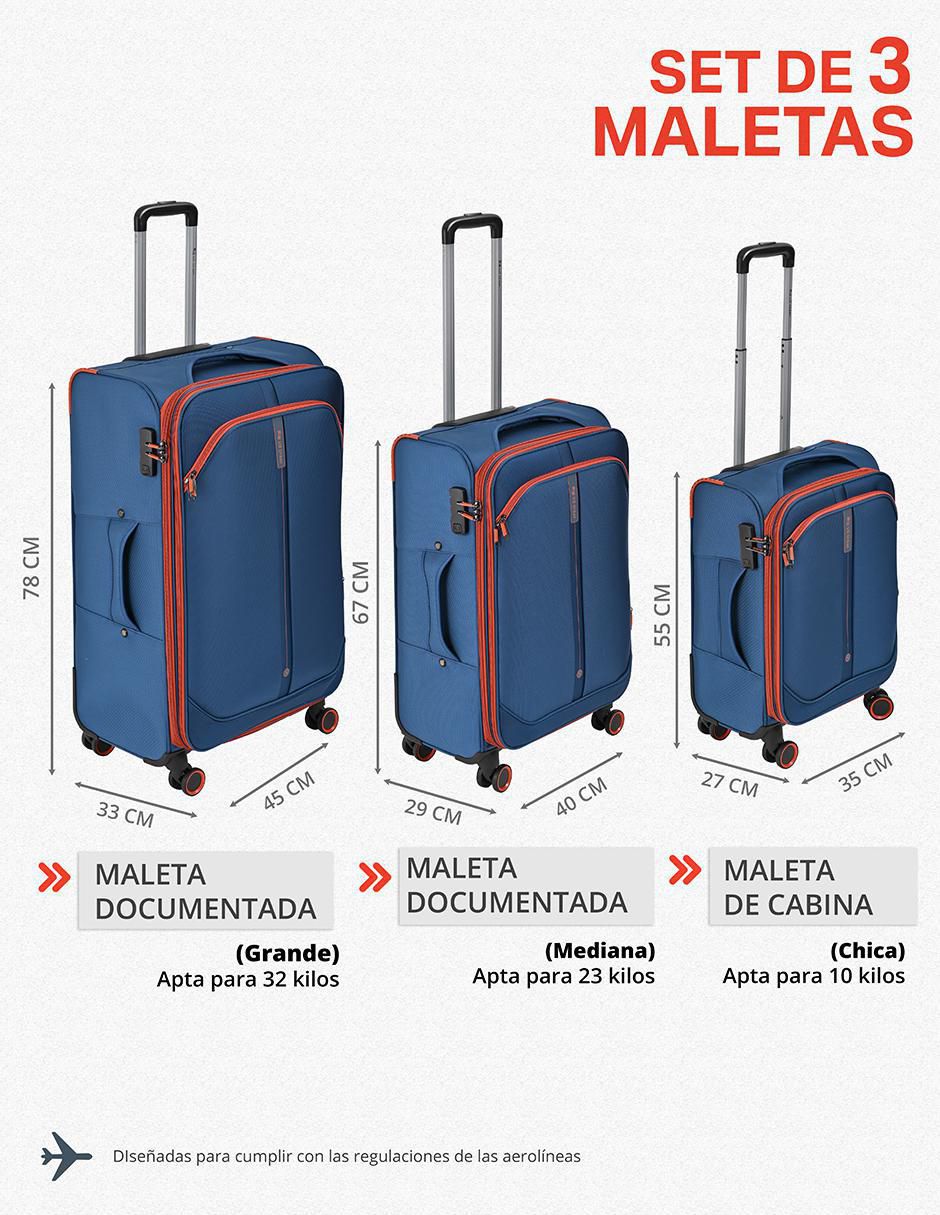 Set maletas de viaje EQ0043-SET 5