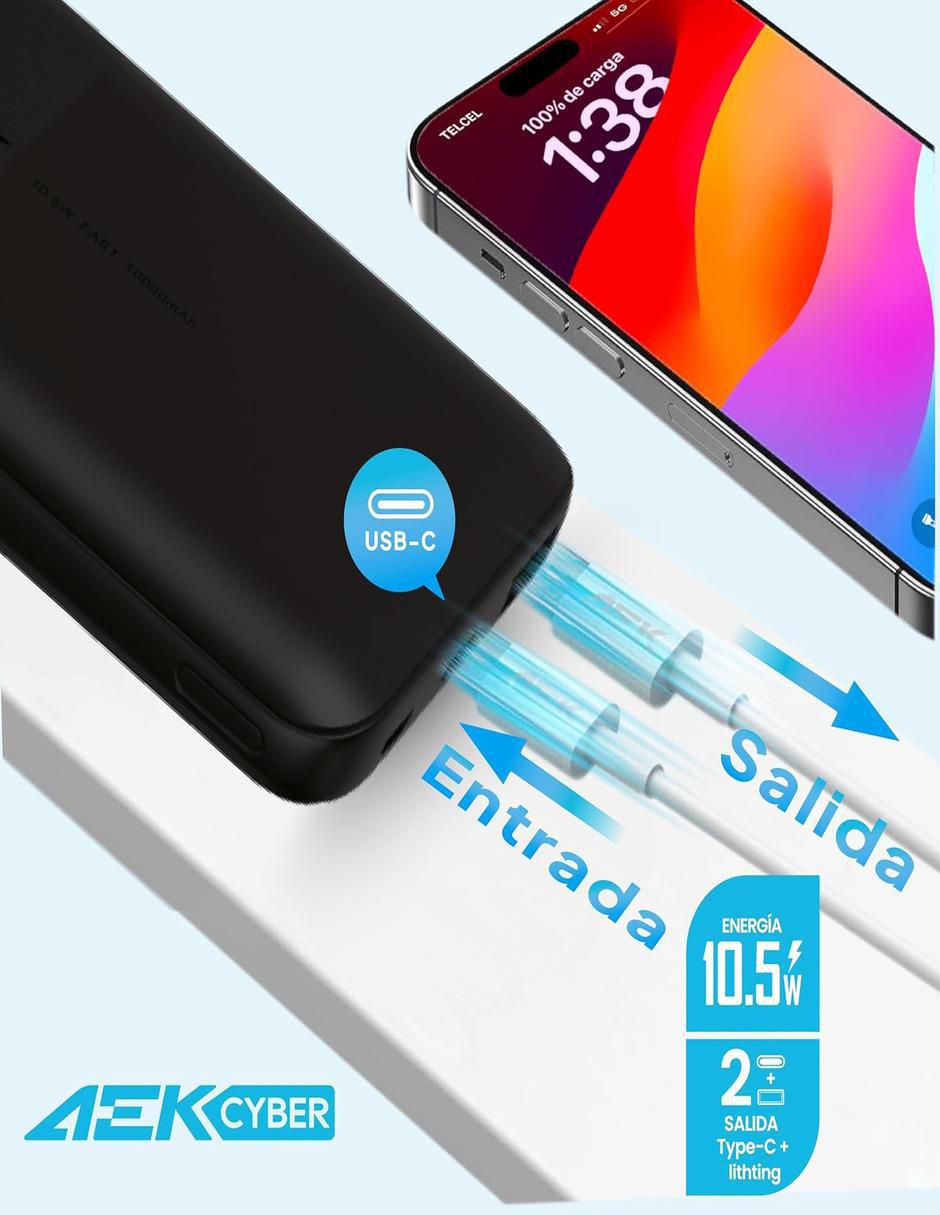 Batería recargable 10000 mAh pb06 3