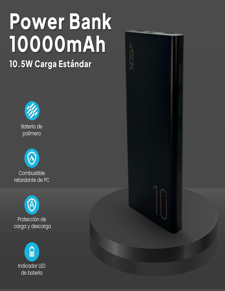 Batería recargable 10000 mAh PB02 3