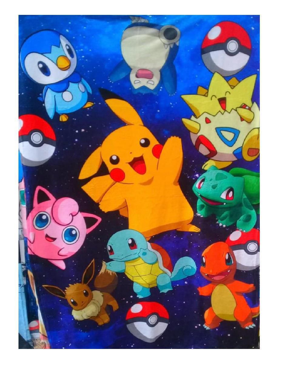 Cobija clásica de tejido suave Pokémon unisex