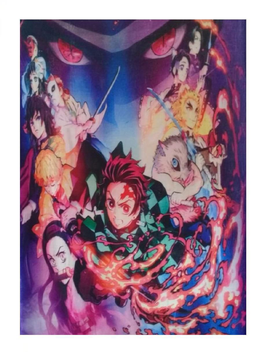 Cobija de tejido suave Demon Slayer : Kimetsu no Yaiba unisex 2