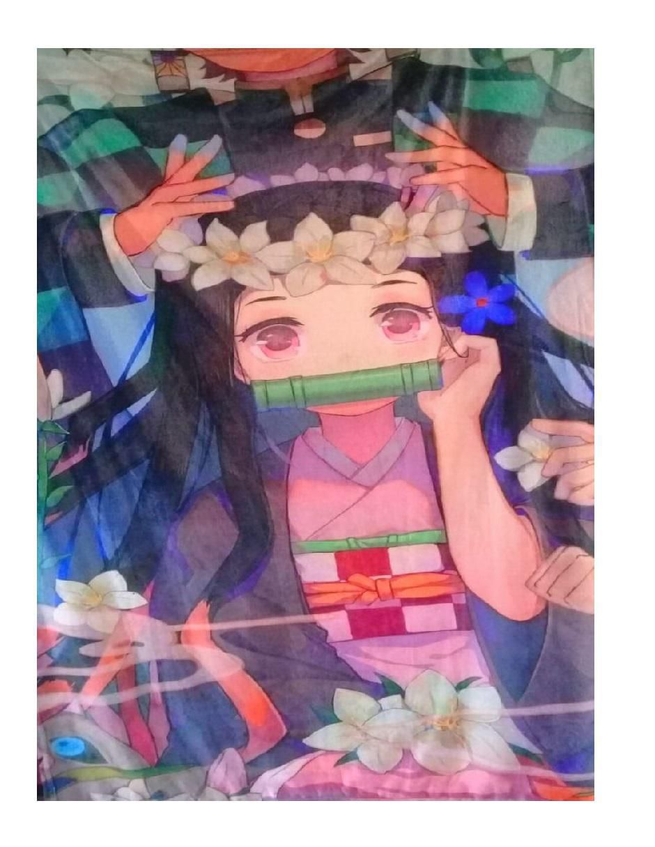 Cobija clásica de tejido microfibra Demon Slayer: Kimetsu no Yaiba para unisex 2