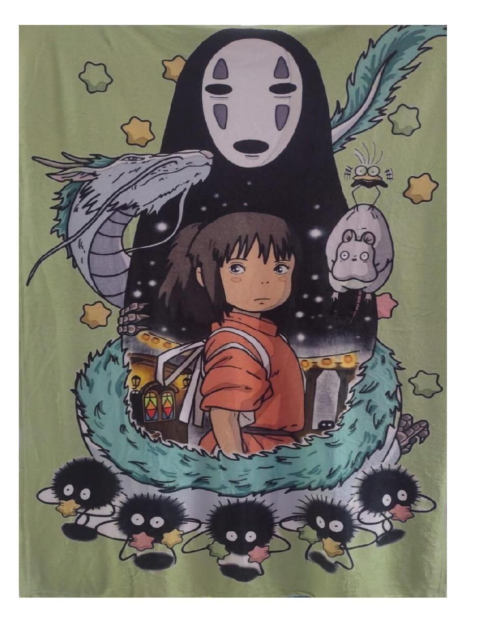 Cobija de tejido suave Ghibli Ghost unisex