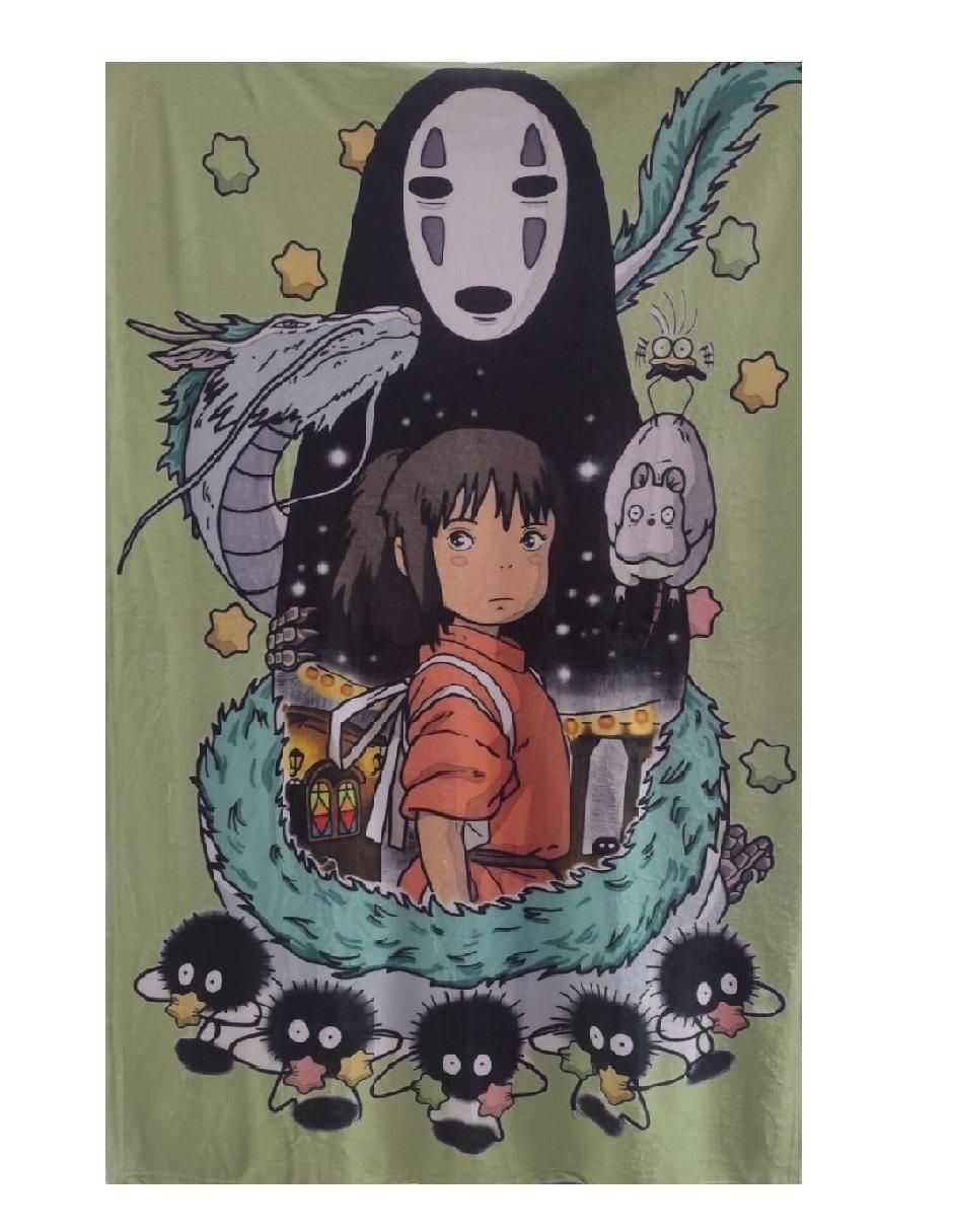 Cobija de tejido suave Ghibli Ghost unisex 2