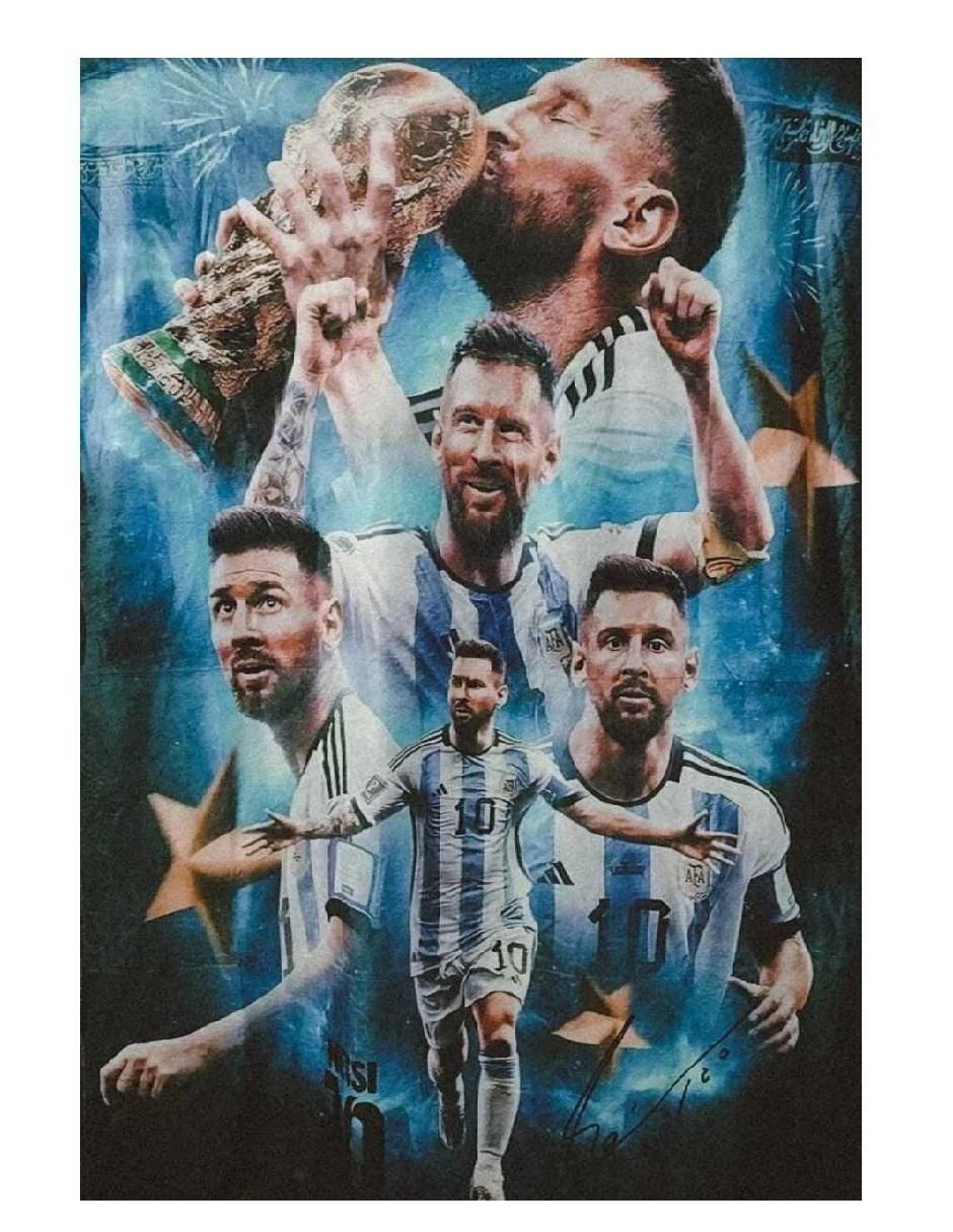 Cobija clásica de tejido suave Leo Soccer unisex