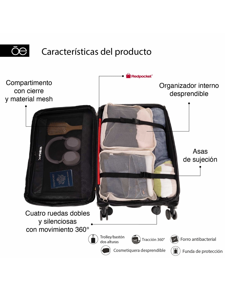 Maleta de viaje Radremy 17