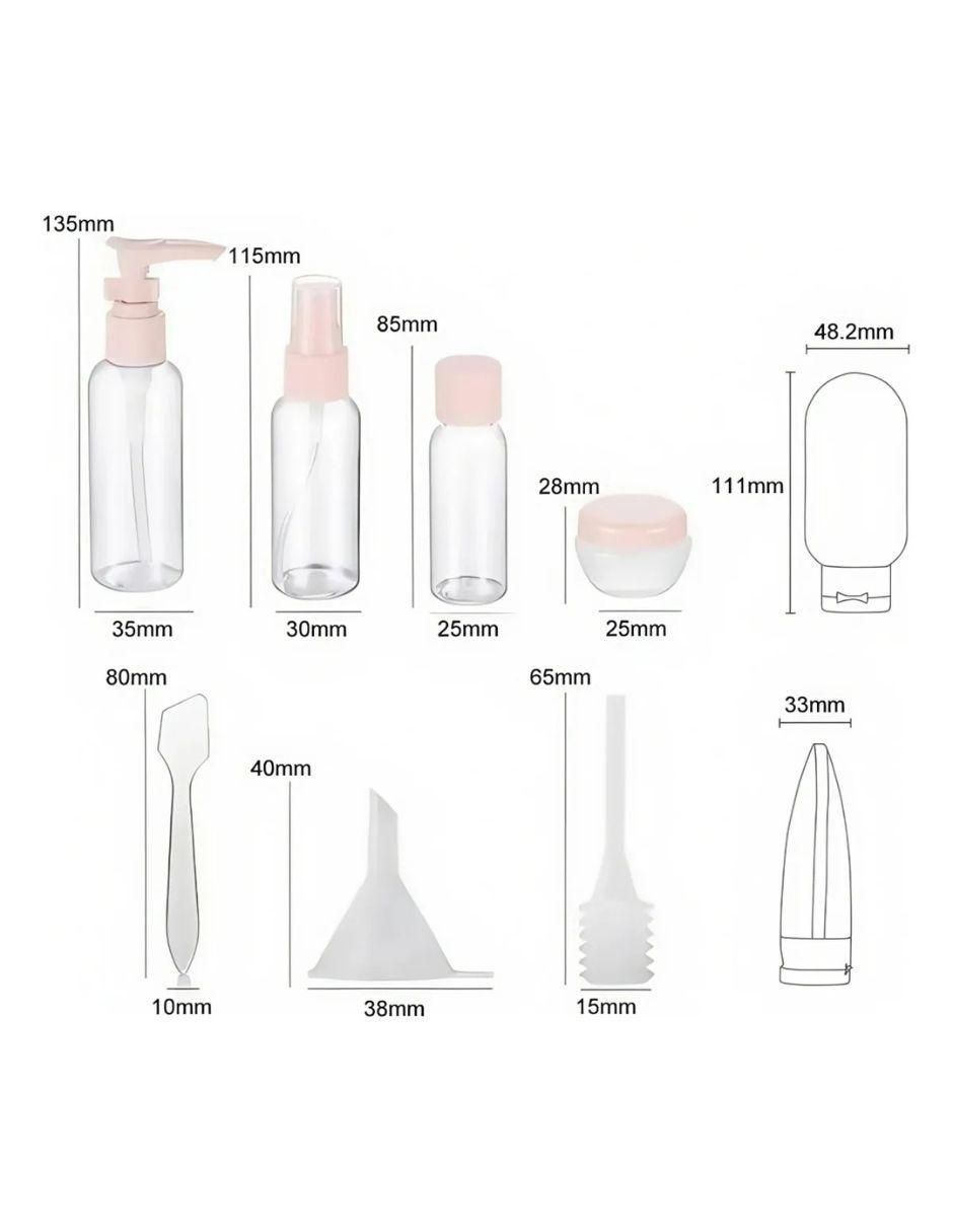 Set de botella para viaje unisex 7