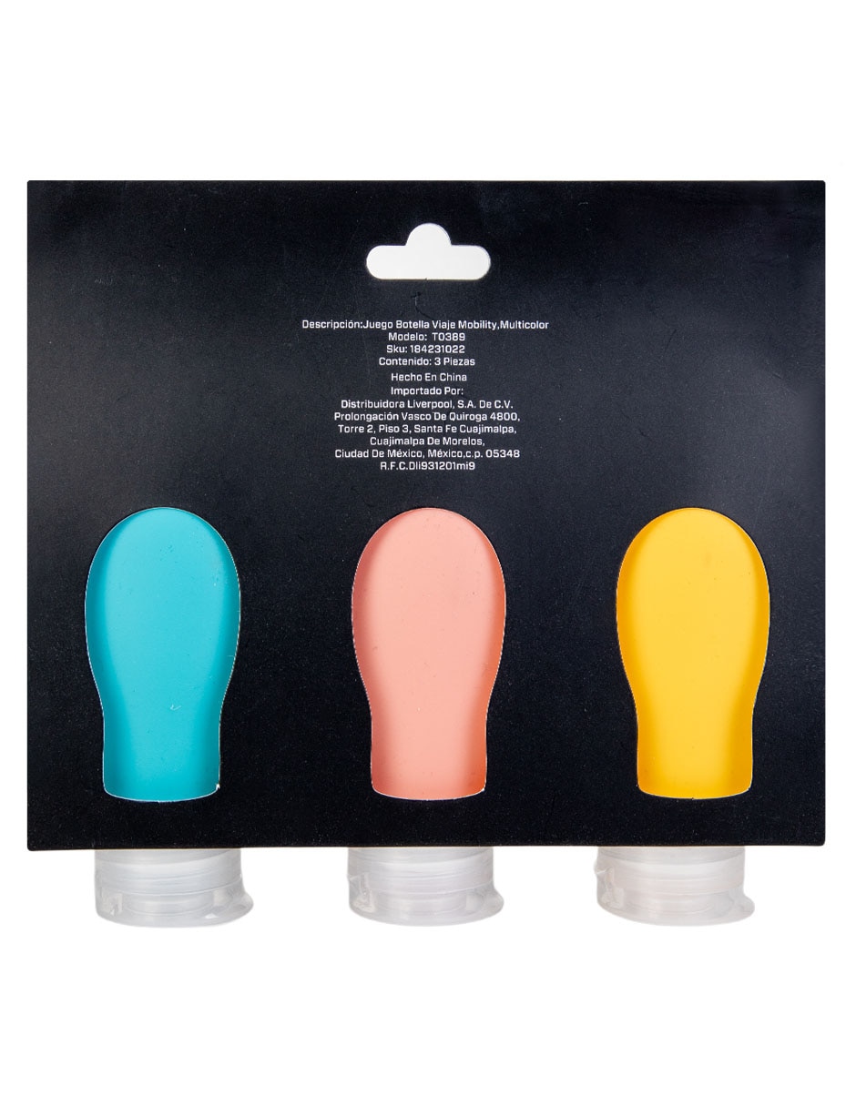 Set de botella para viaje unisex 6