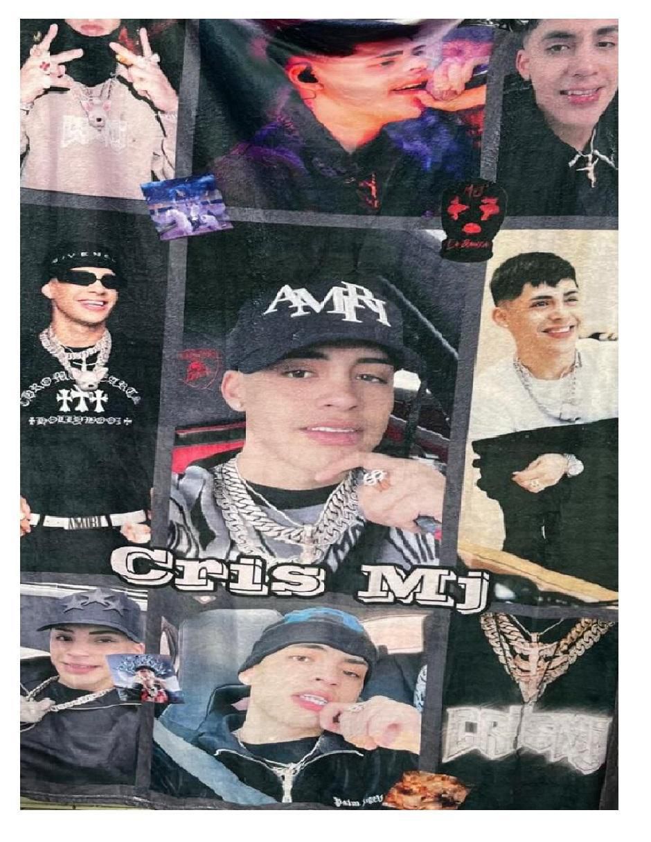 Cobija de tejido suave Cris Mj unisex 2