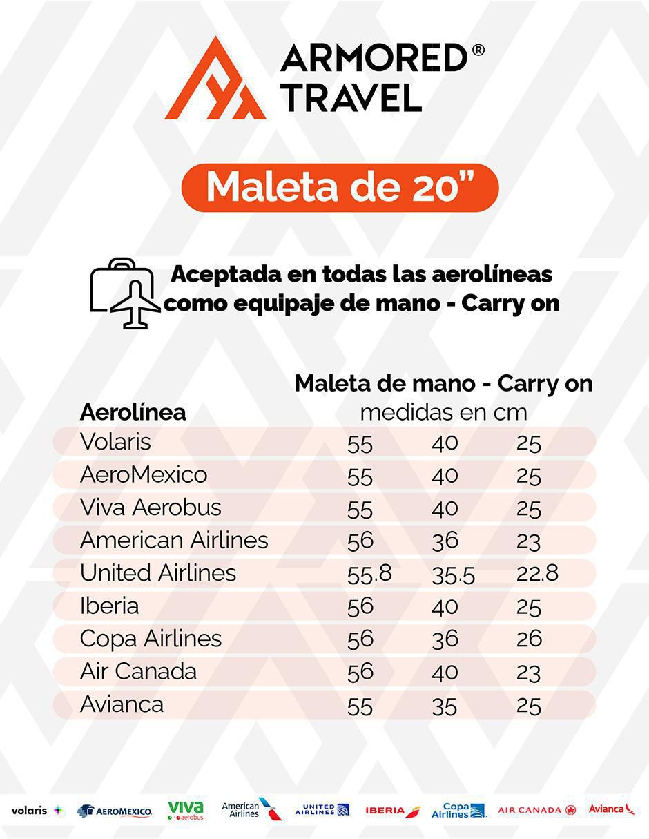 Maleta con ruedas de mano carry on 6