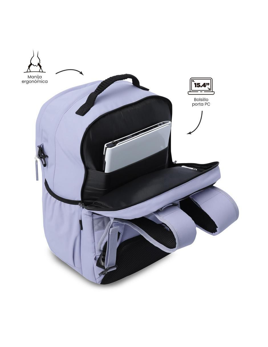 Mochila con portalaptop spa impermeable para mujer 5