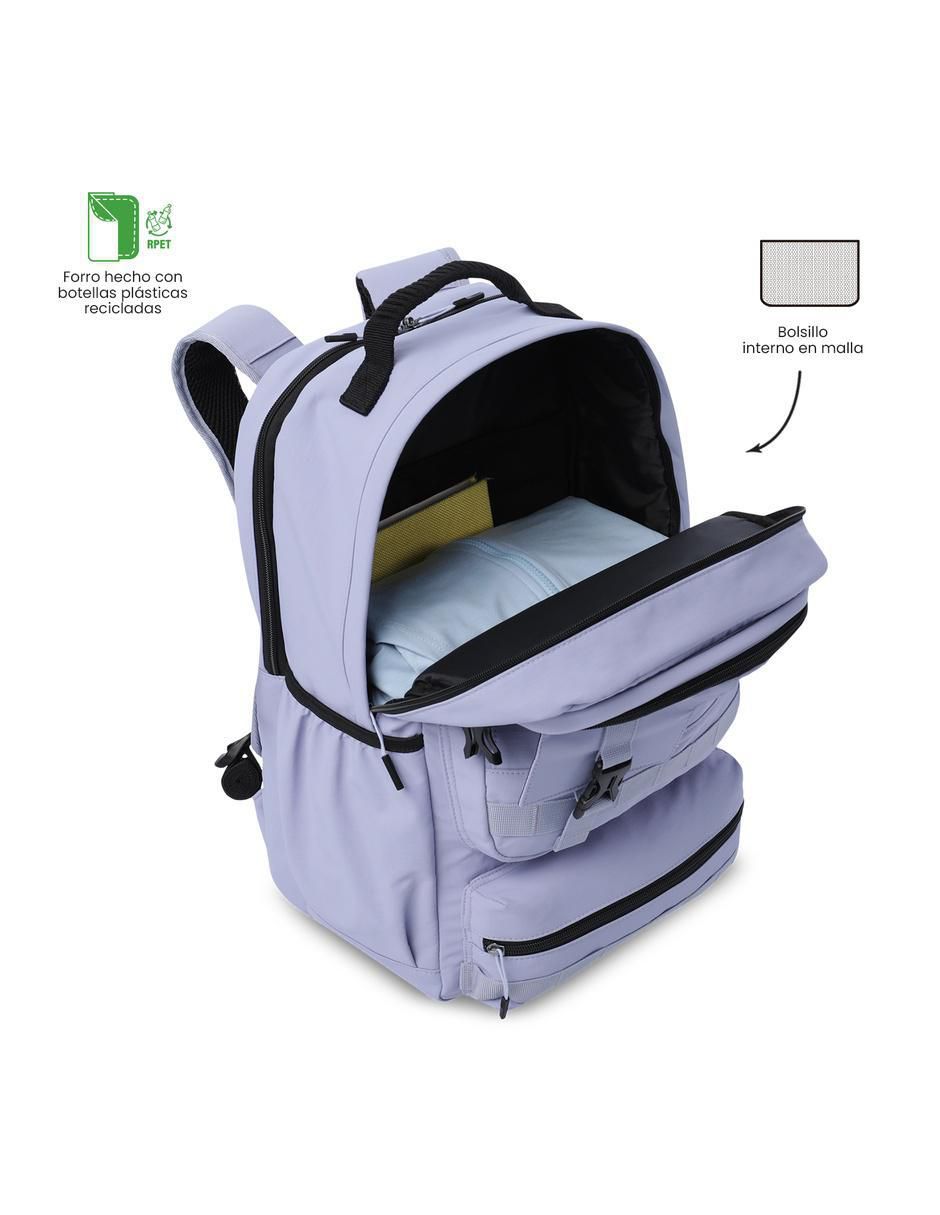 Mochila con portalaptop spa impermeable para mujer 6