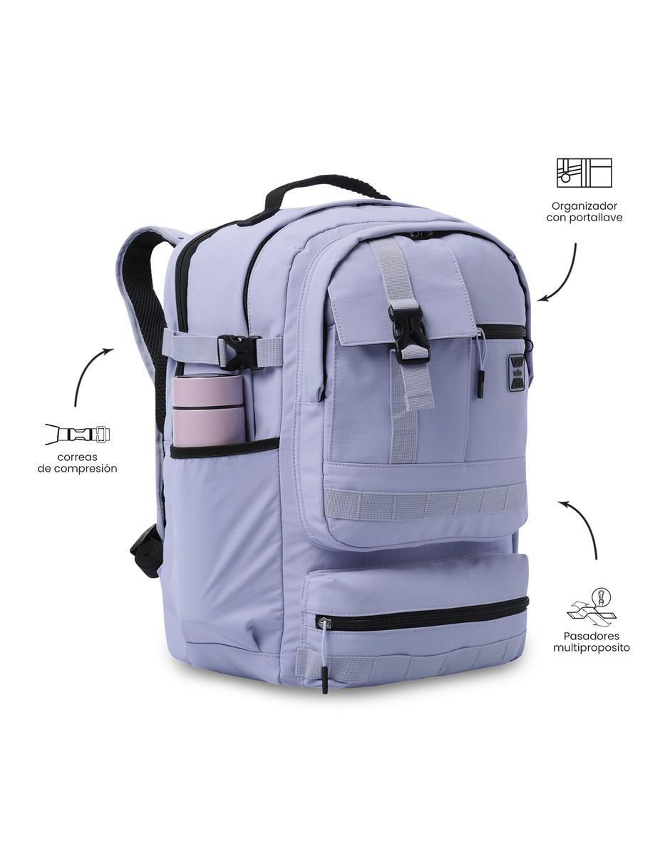 Mochila con portalaptop spa impermeable para mujer 7
