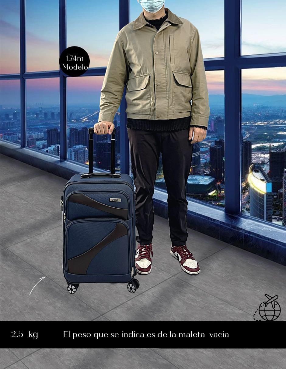 Maleta de mano jony sin colección o familia
