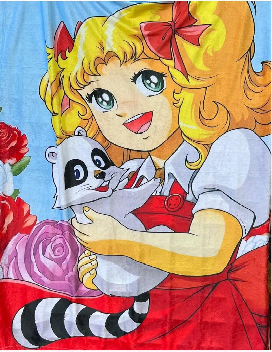 Cobija clásica de tejido suave Candy Candy Crush para niña