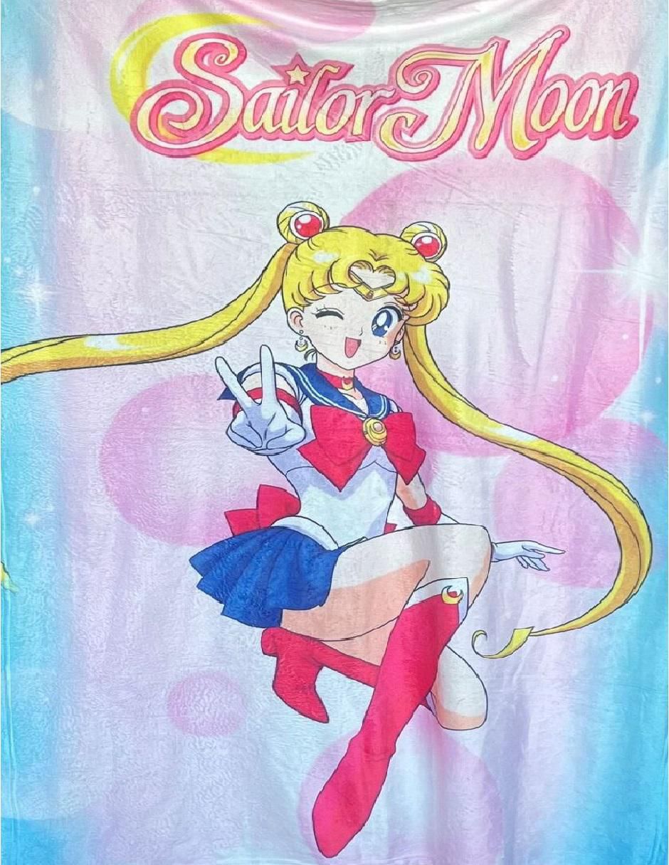 Cobija clásica de tejido suave Sailor Moon para niña