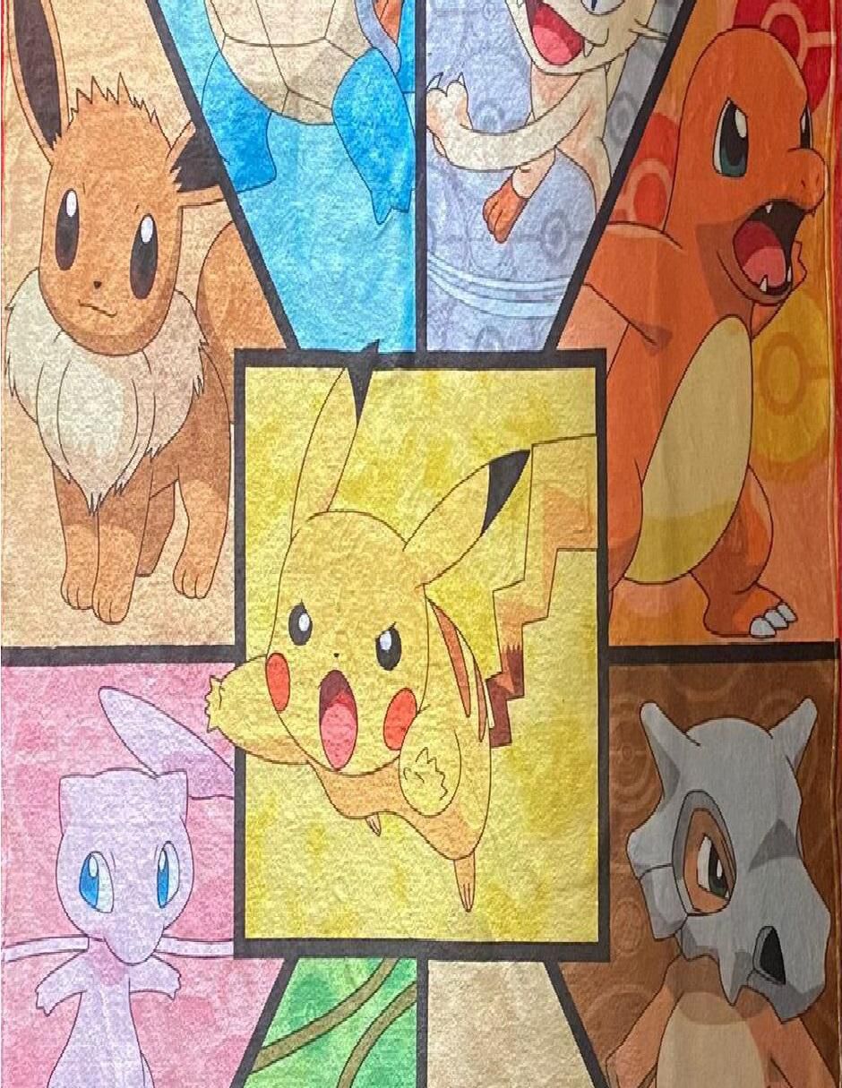 Cobija clásica de tejido suave Pokemon unisex 2
