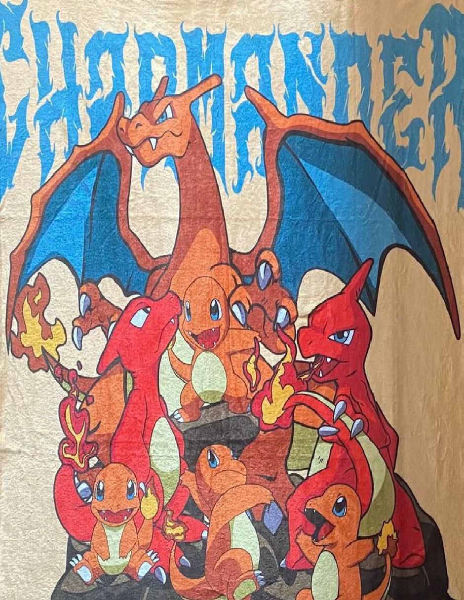 Cobija clásica de tejido suave Pokemon Charmander unisex 2