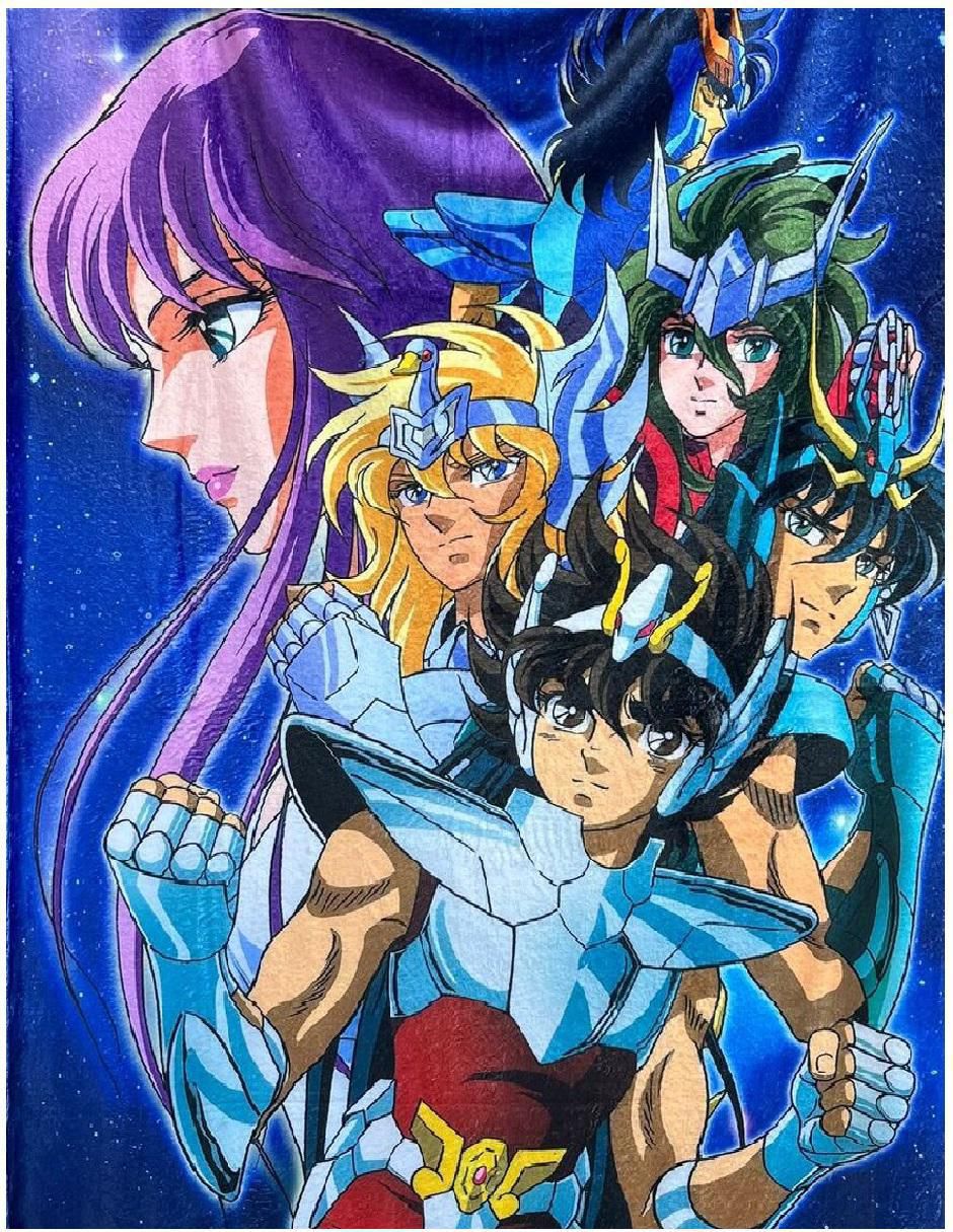 Cobija clásica de tejido suave Saint Seiya Unisex 2