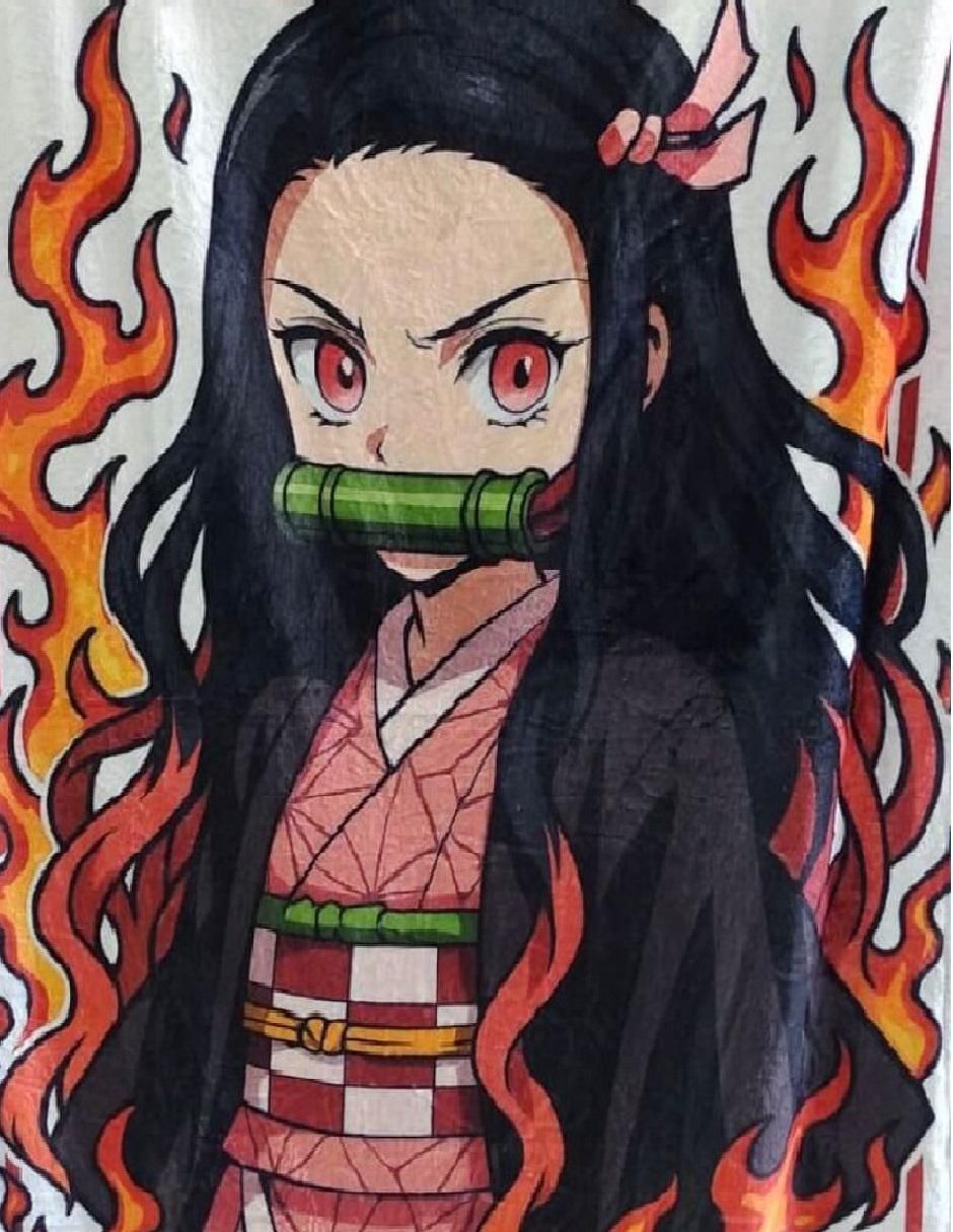 Cobija clásica de tejido suave Nezuko Demon Slayer: Kimetsu no Yaiba unisex Cobija clásica de tejido suave Nezuko Demon Slayer: Kimetsu no Yaiba unisex