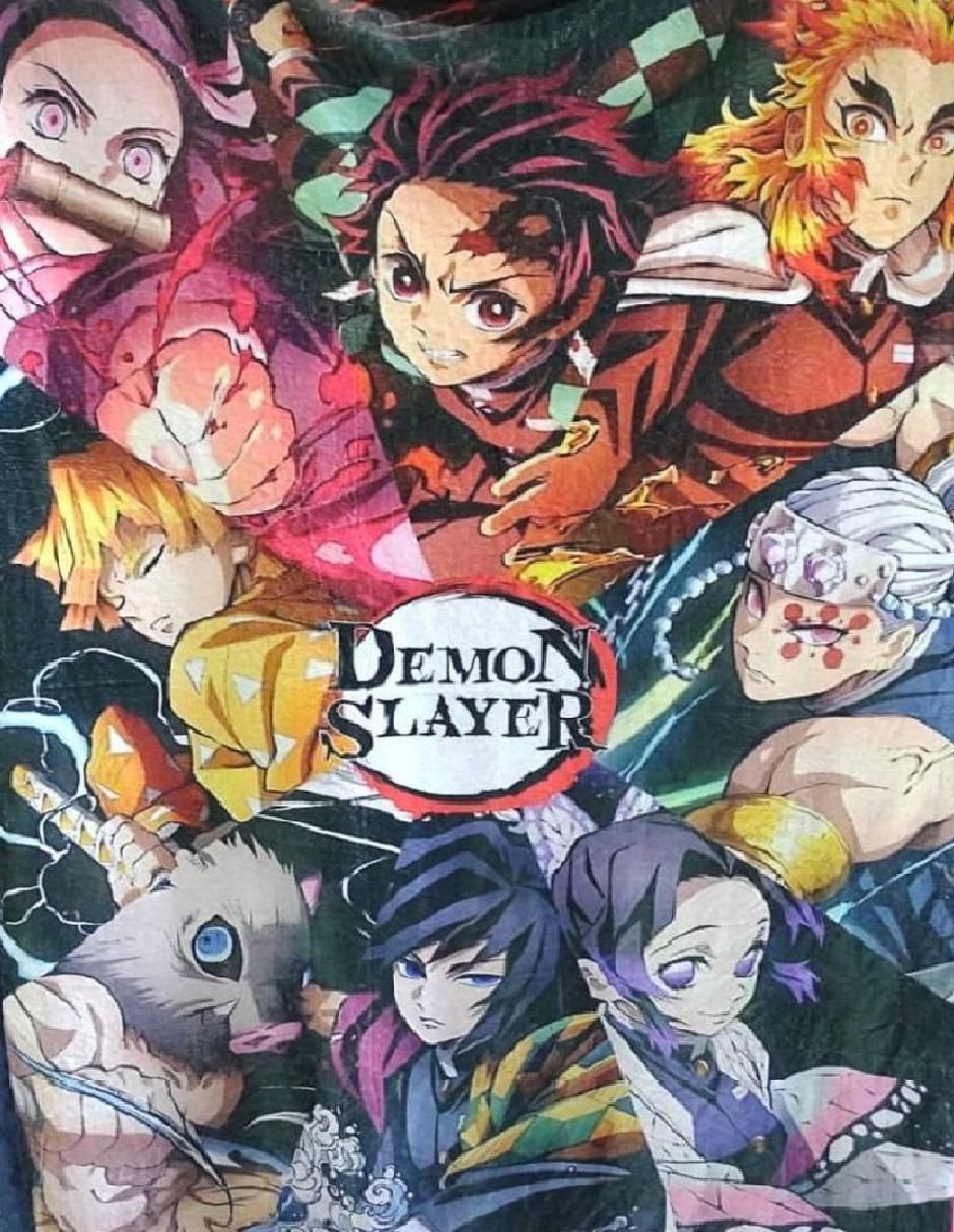 Cobija clásica de tejido suave Demon Slayer: Kimetsu no Yaiba unisex