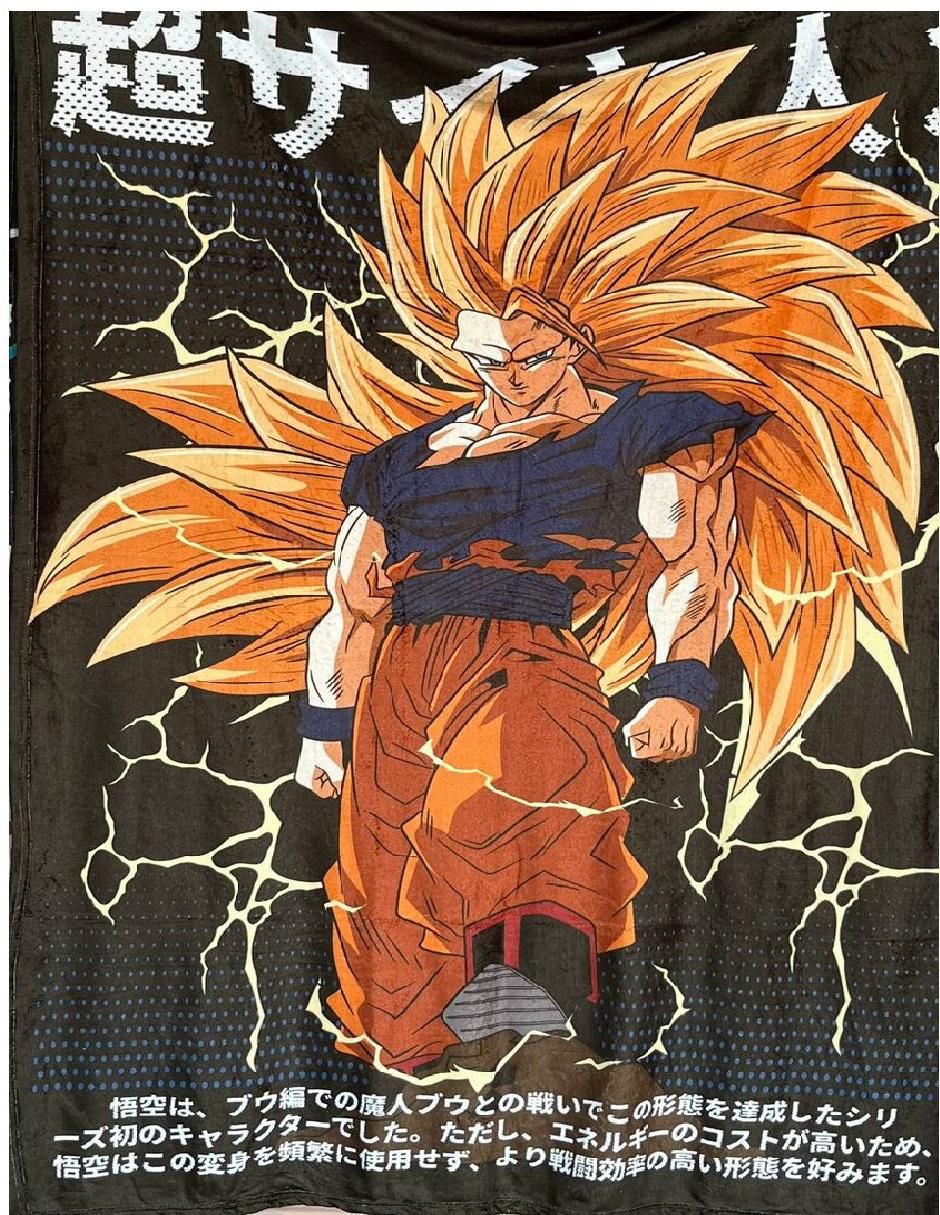 Cobija clásica de tejido suave Dragon Ball unisex