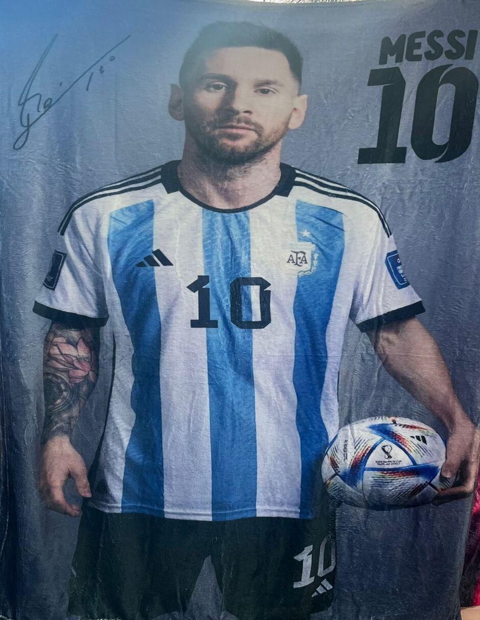 Cobija clásica de tejido suave Messi Unisex