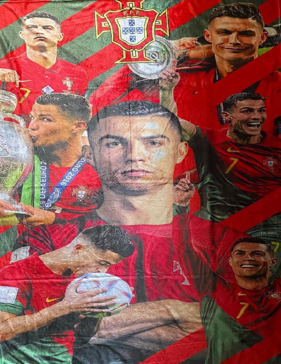 Cobija clásica de tejido suave Cristiano el bicho Ronaldo unisex