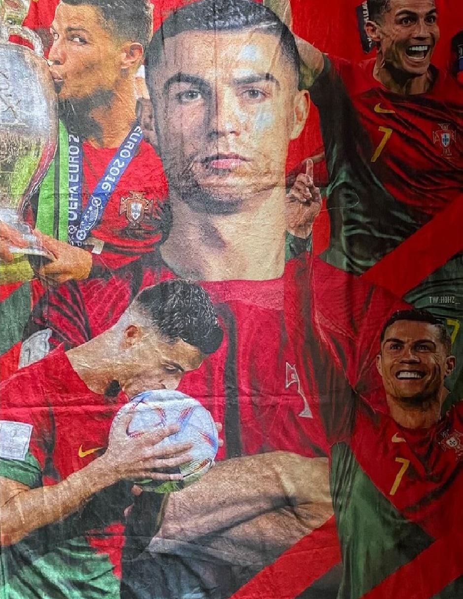 Cobija clásica de tejido suave Cristiano el bicho Ronaldo unisex 2