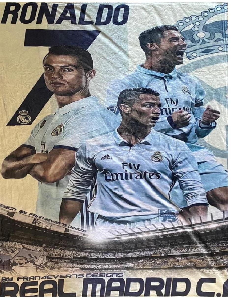 Cobija clásica de tejido suave Cristiano el bicho Ronaldo unisex Cobija clásica de tejido suave Cristiano el bicho Ronaldo unisex