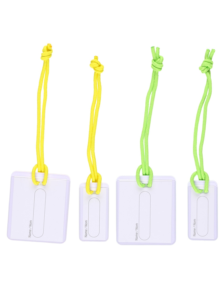 Set identificador forma rectangular de PVC 3