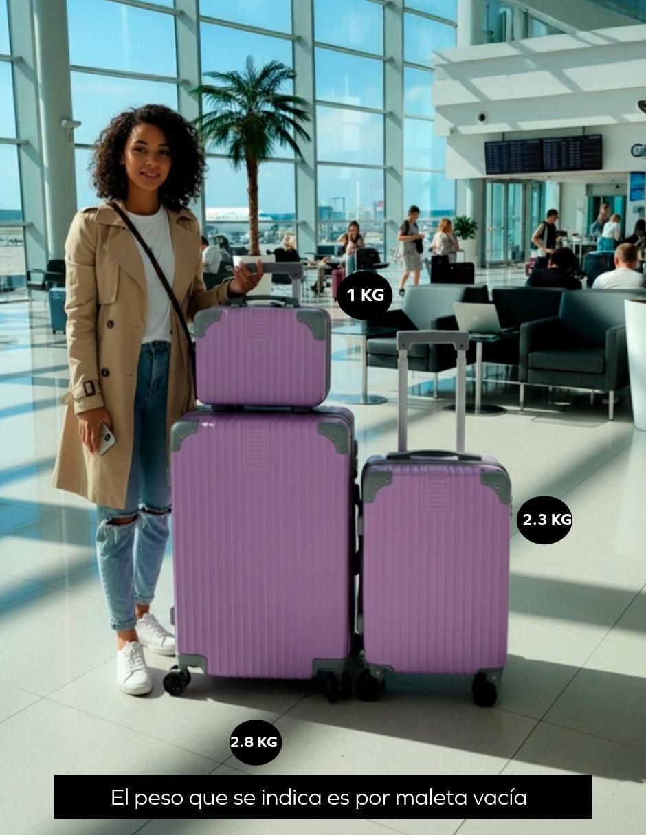 Set maletas carry on 4