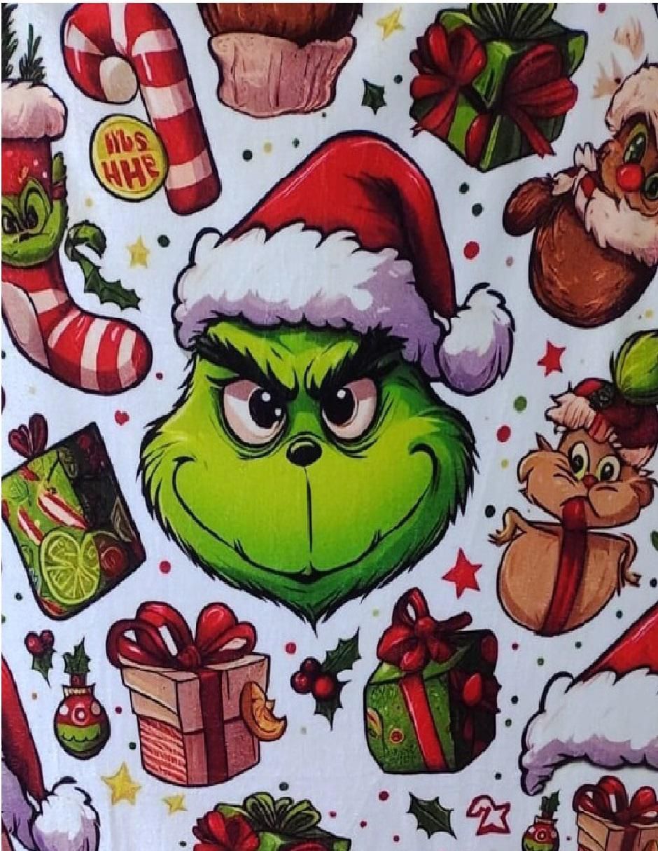 Cobija clásica de tejido suave Grinch 2
