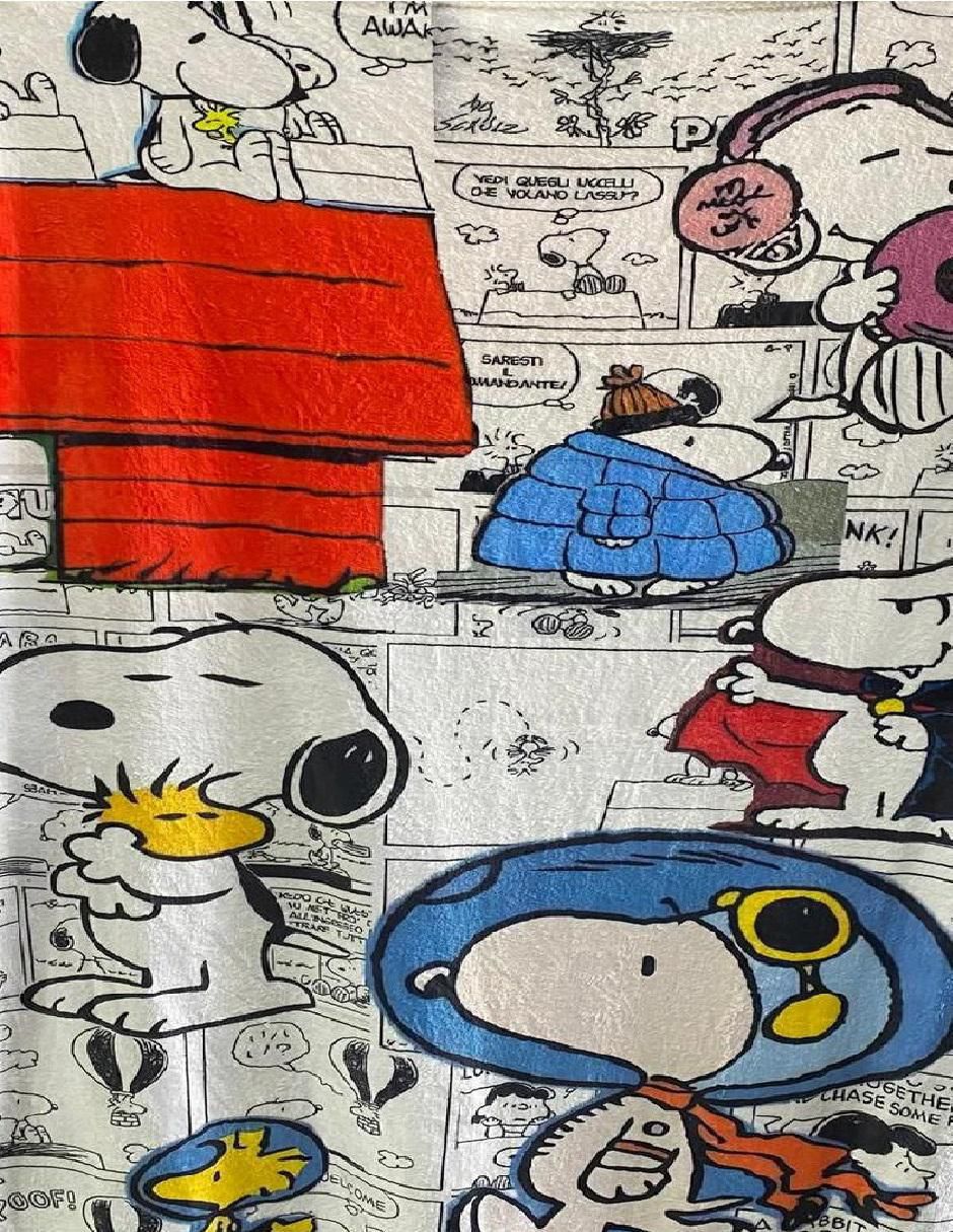 Cobija clásica de tejido suave Snoopy Unisex