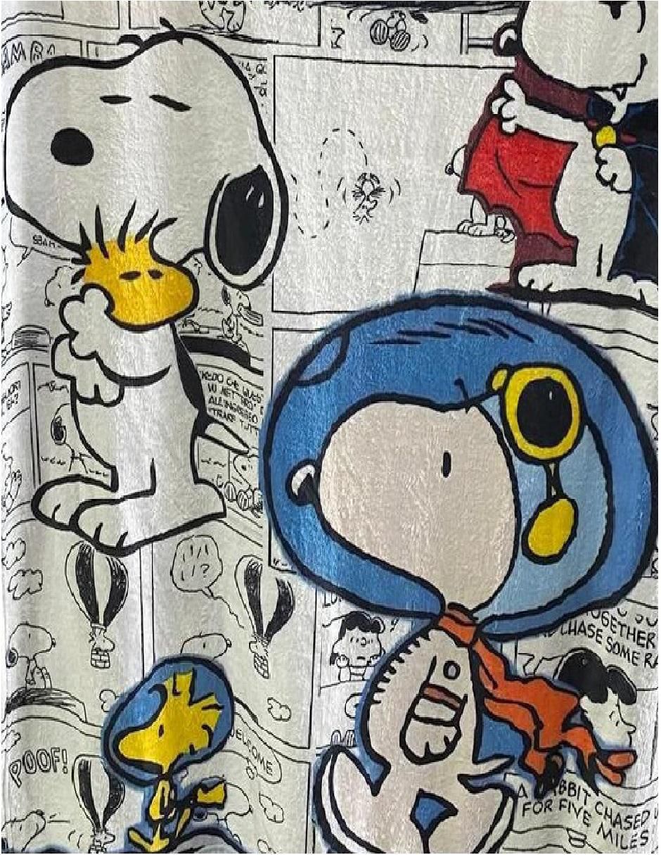 Cobija clásica de tejido suave Snoopy Unisex 2